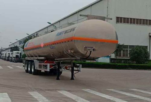 瑞江牌12.4米34.5吨3轴铝合金易燃液体罐式运输半挂车(WL9403GRYL)