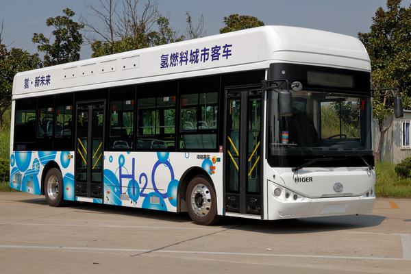 海格牌KLQ6109GAFCEV3燃料电池城市客车公告图片