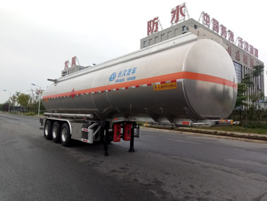 恒信致远牌11.2米34吨3轴铝合金易燃液体罐式运输半挂车(CHX9405GRYA)
