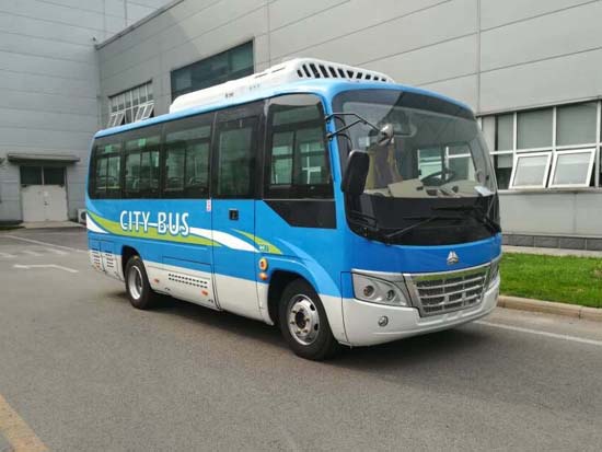 豪沃牌6.6米10-24座纯电动城市客车(ZZ6661GBEVQ)