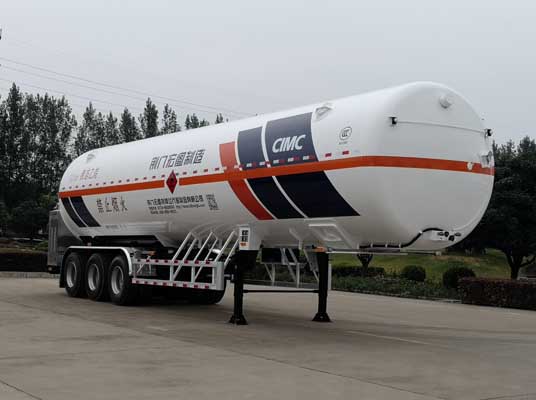 宏图牌13.1米25吨3轴低温液体运输半挂车(HT9406GDYE)