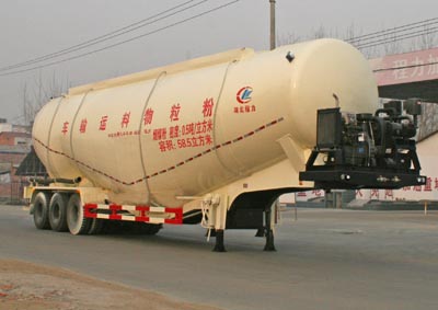 程力威牌13米27.9吨3轴低密度粉粒物料运输半挂车(CLW9401GFL)