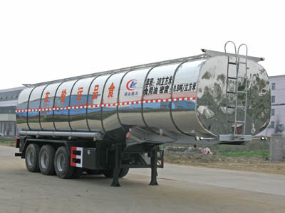 程力威牌13米29吨3轴食用油运输半挂车(CLW9400GSY)