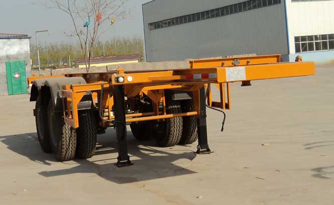 鸿运达牌7.2米31.5吨2轴集装箱运输半挂车(ZZK9350TJZ)