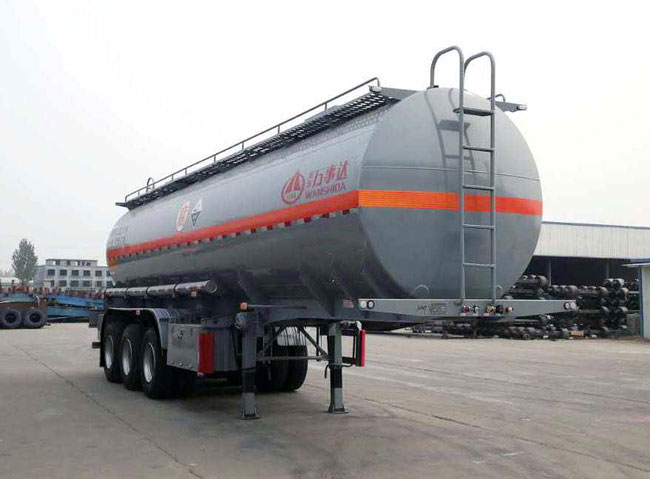 万事达牌10.9米32.2吨3轴腐蚀性物品罐式运输半挂车(SDW9402GFW)