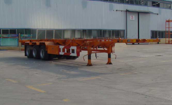 鸿运达牌12.5米34.8吨3轴集装箱运输半挂车(ZZK9401TJZ)