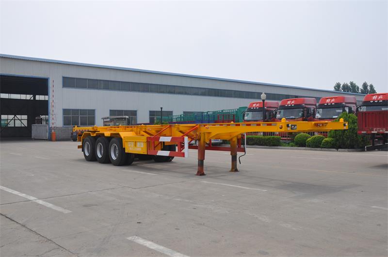 华宇达牌12.4米31吨3轴集装箱运输半挂车(LHY9373TJZ)