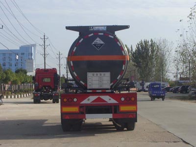 程力威牌CLW9400GFWA腐蚀性物品罐式运输半挂车公告图片