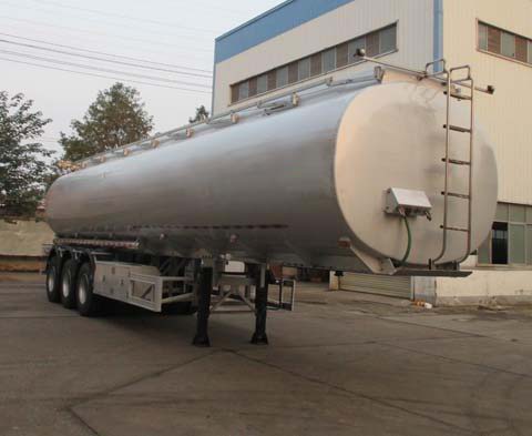 大力牌12.4米33吨3轴铝合金食用油运输半挂车(DLQ9400GSY)