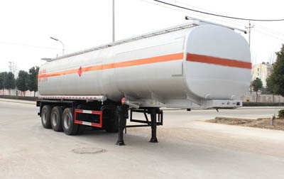 润知星牌11.2米29.8吨3轴易燃液体罐式运输半挂车(SCS9401GRY)