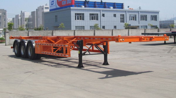 江骏牌12.4米34.2吨3轴集装箱运输半挂车(GLJ9401TJZ)