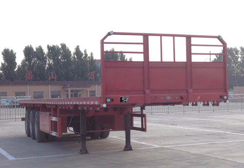 梁通牌13米34吨3轴平板运输半挂车(LTT9400TPB)