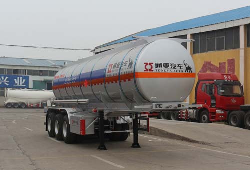 通亚达牌10.1米31.8吨3轴易燃液体罐式运输半挂车(CTY9401GRYLH)