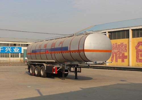 通亚达牌11米30.9吨3轴易燃液体罐式运输半挂车(CTY9403GRYML)