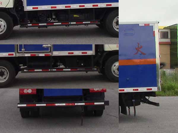 多士星牌JHW5080XRYB-F3易燃液體廂式運(yùn)輸車(chē)公告圖片