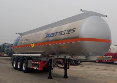 瑞江牌11.3米34吨3轴氧化性物品罐式运输半挂车(WL9402GYW)
