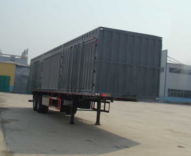 远东汽车牌13米27.5吨2轴厢式运输半挂车(YDA9350XXY)