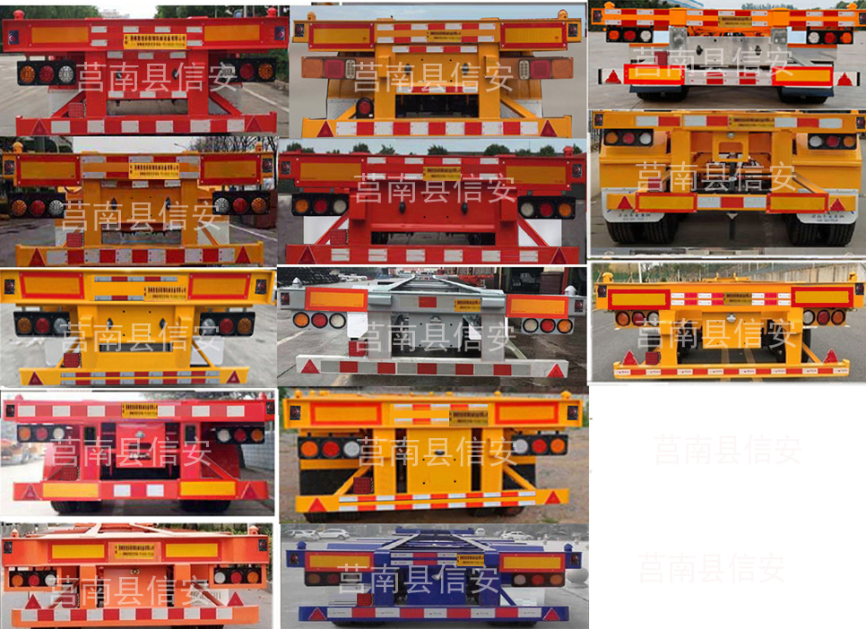 鲁润牌HLX9401TJZE集装箱运输半挂车公告图片