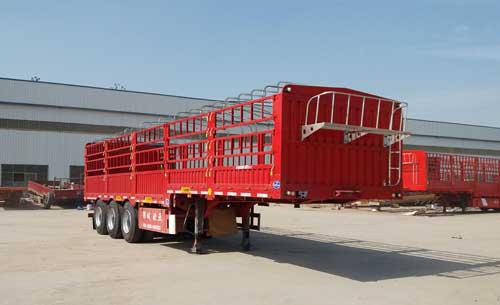 鑫凯达牌11米34.8吨3轴仓栅式运输半挂车(DLZ9403CCYE)