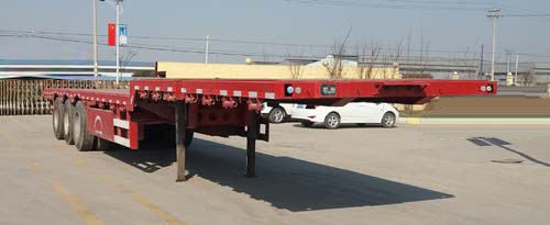 华威翔运牌13米34吨3轴平板运输半挂车(CYX9400TPBE)