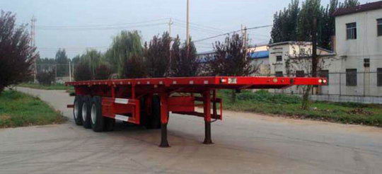 君宇广利牌11.5米35吨3轴平板运输半挂车(ANY9401TPB)