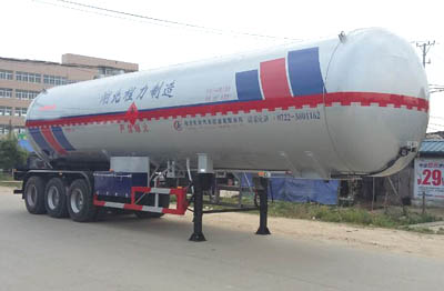 程力威牌13米28吨3轴液化气体运输半挂车(CLW9404GYQC)