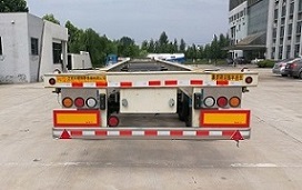 天明牌TM9400TJZDL1集装箱运输半挂车公告图片