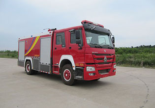 汉江牌HXF5200GXFPM80/HW泡沫消防车公告图片