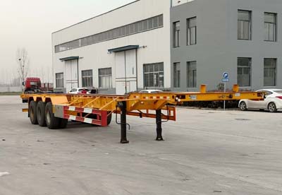 元永达牌14米34.8吨3轴集装箱运输半挂车(ZYD9400TJZE)