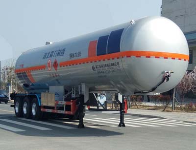 程力威牌11.1米27.4吨3轴液化气体运输半挂车(CLW9403GYQD)