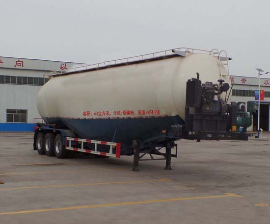 梁郓牌13米27.3吨3轴低密度粉粒物料运输半挂车(SLY9403GFL)