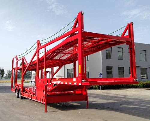 鲁襄牌13.8米17.5吨2轴车辆运输半挂车(THC9250TCL)