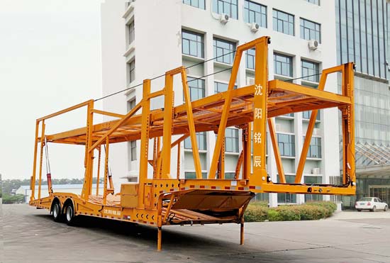 麒龙牌13.8米14.5吨2轴车辆运输半挂车(QLY9220TCL)