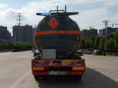 程力威牌CLW9402GRYB易燃液体罐式运输半挂车公告图片