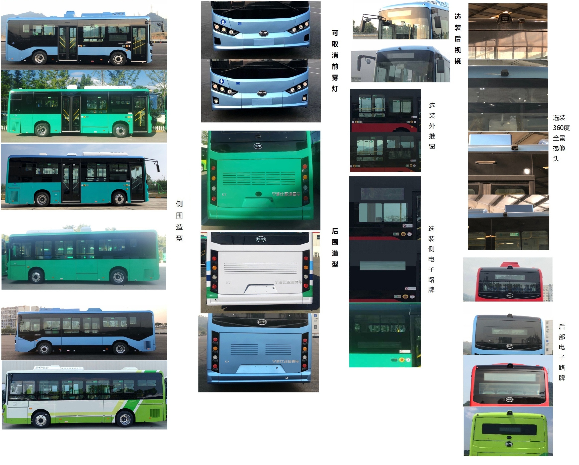 比亚迪牌BYD6850NHZEV纯电动城市客车公告图片