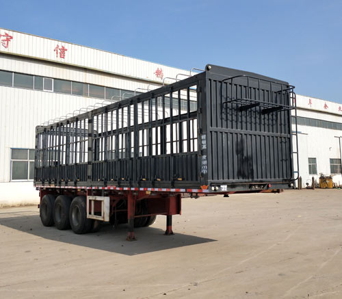 聚运达牌10米34.5吨3轴仓栅式运输半挂车(LZY9402CCY)