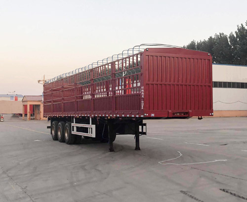 英德利牌HDK9400CCYQ仓栅式运输半挂车图片