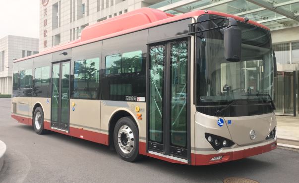 金马牌TJK6100GCLEV纯电动低入口城市客车图片