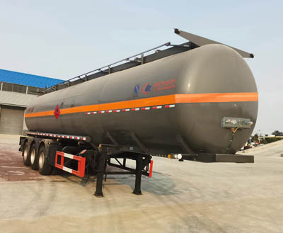程力威牌11.9米30.9吨3轴易燃液体罐式运输半挂车(CLW9405GRYB)