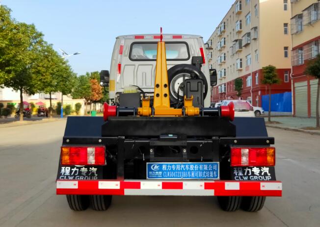 程力威牌CLW5047ZXXK6車廂可卸式垃圾車公告圖片