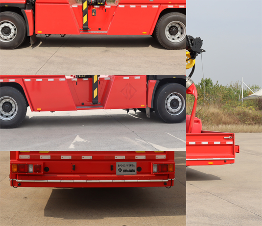 捷達消防牌SJD5190TXFBP300/YDWSA泵浦消防車公告圖片