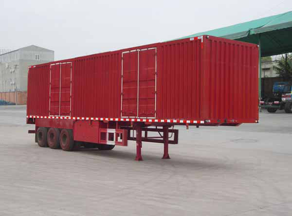 大运牌12.5米32.6吨3轴厢式运输半挂车(DYX9400XXY367)