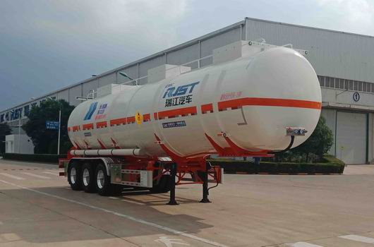 瑞江牌10.7米32.5吨3轴氧化性物品罐式运输半挂车(WL9400GYW)