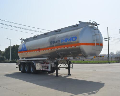 欧曼牌HFV9400GRYA铝合金易燃液体罐式运输半挂车公告图片