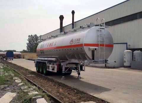 万事达牌11.4米32.3吨3轴易燃液体罐式运输半挂车(SDW9401GRYB)