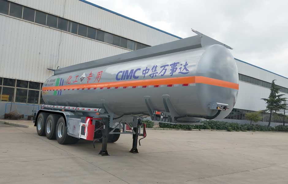 万事达牌10.7米33.4吨3轴腐蚀性物品罐式运输半挂车(SDW9406GFW)