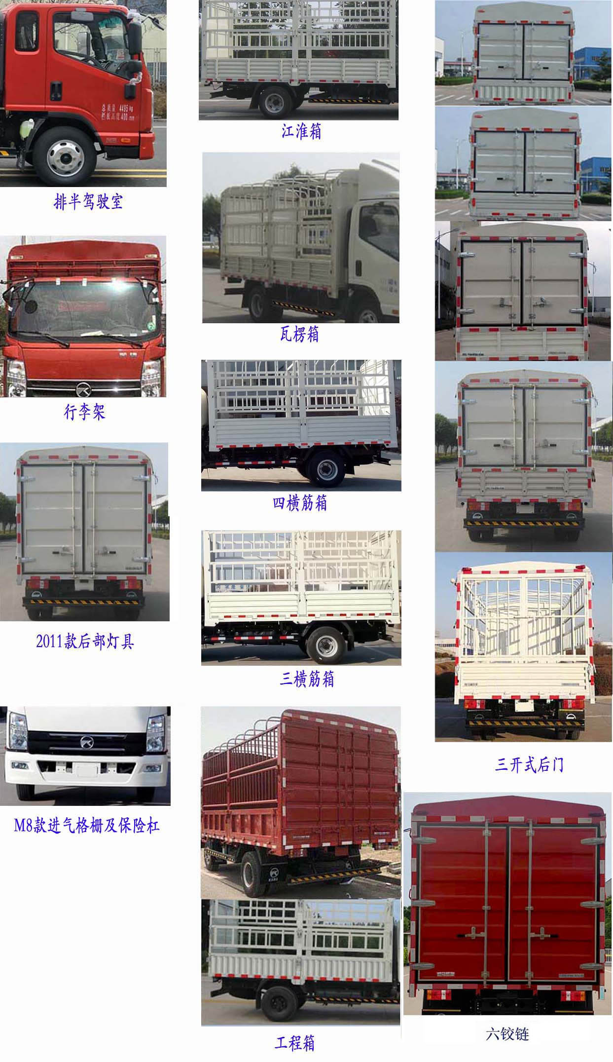 凯马牌KMC5046CCYB336DP6仓栅式运输车公告图片