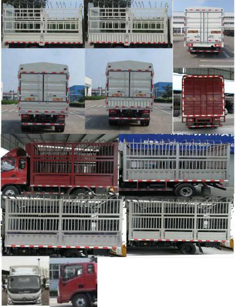 福田牌BJ5168CCY-F1倉柵式運(yùn)輸車公告圖片