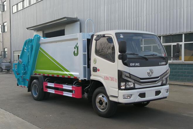 聚塵王牌HNY5070ZYSE6壓縮式垃圾車公告圖片