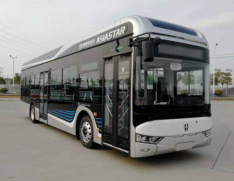 亚星牌12米21-46座燃料电池城市客车(JS6128GHFCEV)